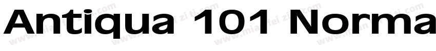 Antiqua 101 Normal字体转换
